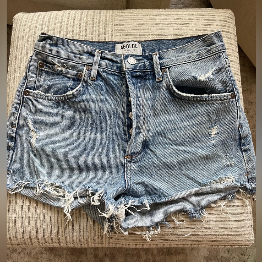 AGOLDE Parker Denim Shorts